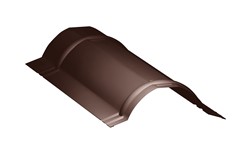 Faîtière ronde RA1BRO Ruukki 40 RR32 brun chocolat L=2.10m
